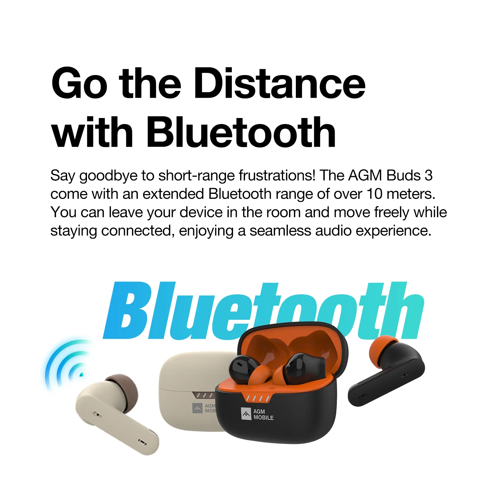 AGM BUDS 3 | ANC + ENC | Long lasting Battery | Light and Comfortable | Touch control - Image 8