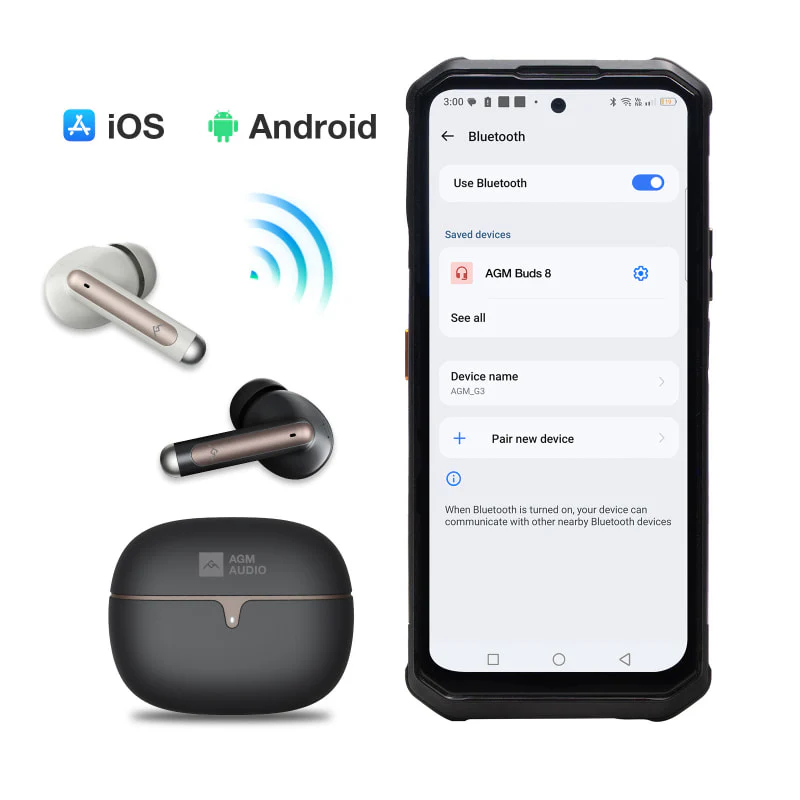 AGM BUDS 5 | 30hrs Playback | IPX4 | Touch Control - Image 4