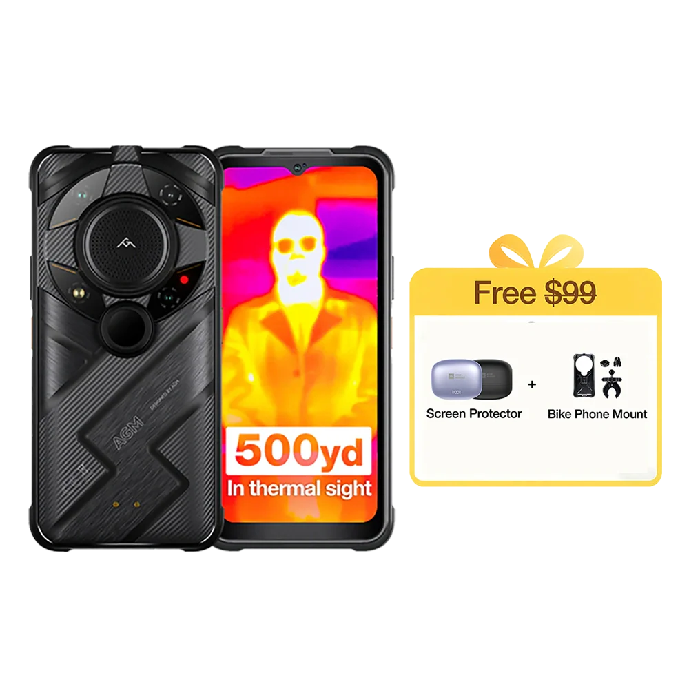 AGM G2 Guardian | 5G Unlocked Rugged Smartphone | Thermal Monocular Long Detection Range: 500m/yd | 10 mm Objective Lens - Image 12