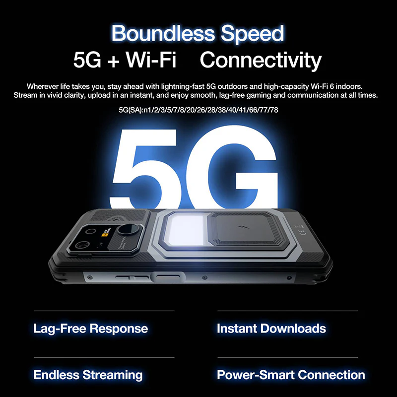 AGM G3 PRO | Thermal Imaging Rugged Smartphone | 12GB+512GB | 10000mAh Battery | 5W Speaker 116dB | 120Hz Display | MIL-STD-810H | Wireless Charging - Image 10