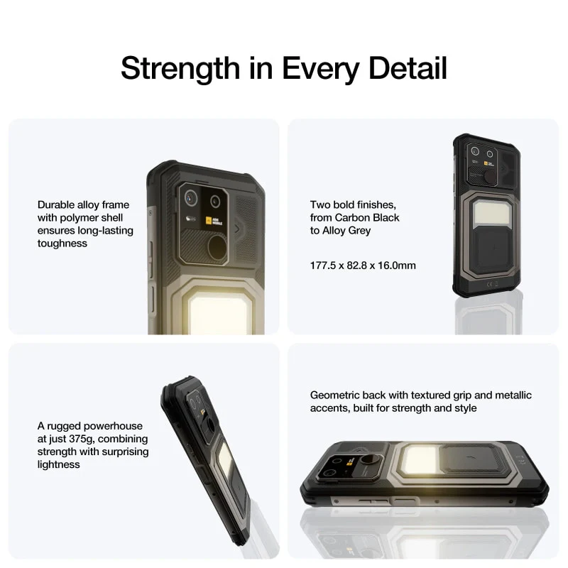 AGM G3 PRO | Thermal Imaging Rugged Smartphone | 12GB+512GB | 10000mAh Battery | 5W Speaker 116dB | 120Hz Display | MIL-STD-810H | Wireless Charging - Image 3