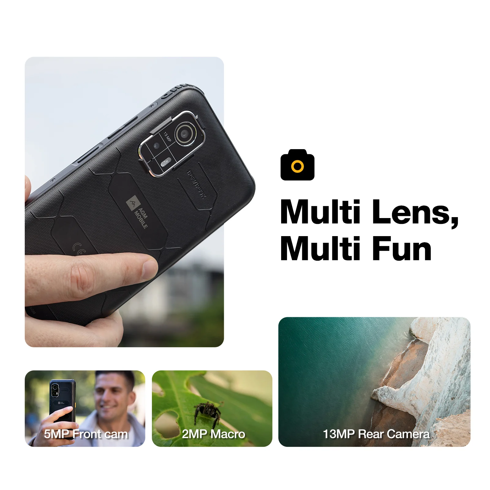 AGM H Max | Rugged | 10000 mAh Battery | 8GB+256GB | 90Hz Display | 4G Dual SIM | Android 14 - Image 11