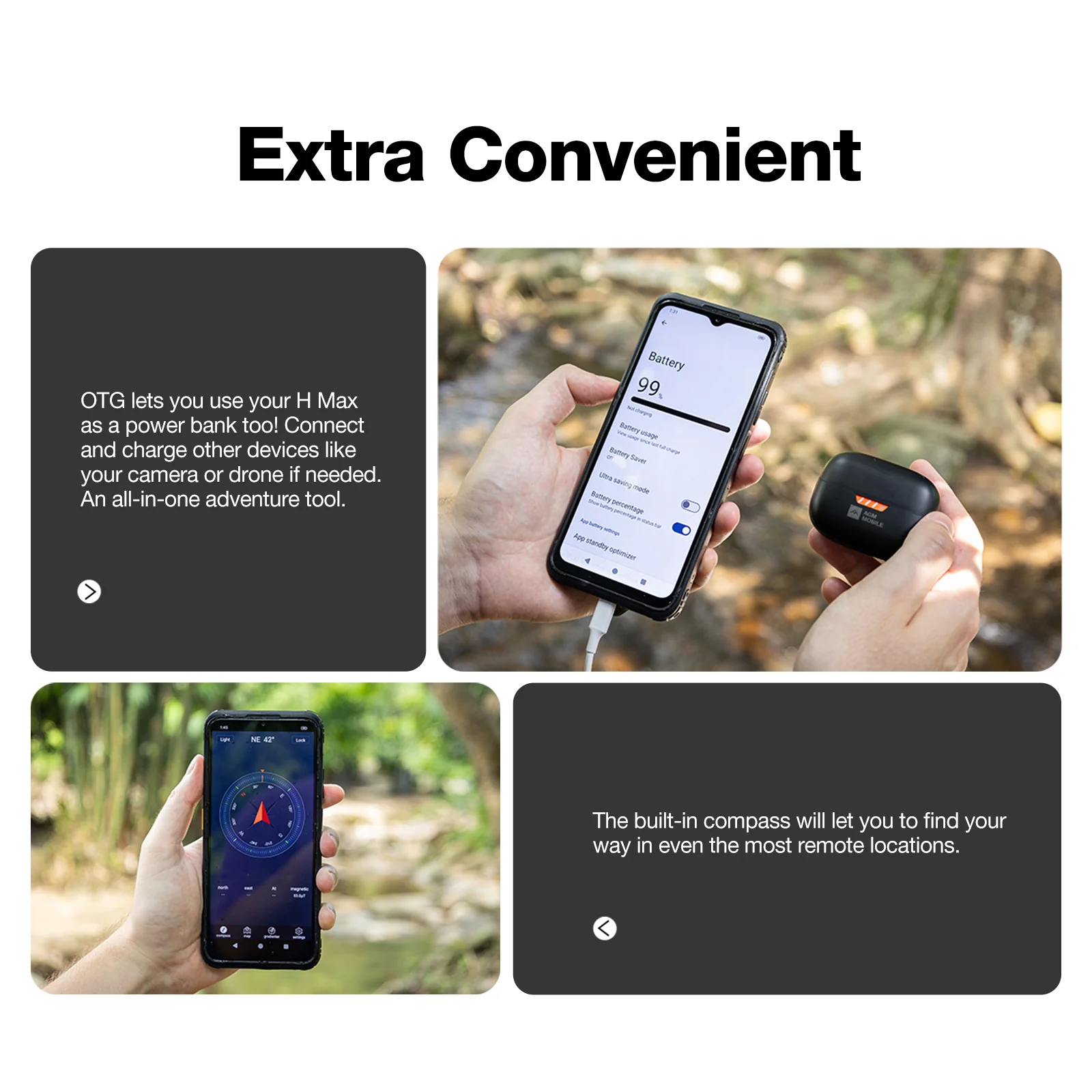 AGM H Max | Rugged | 10000 mAh Battery | 8GB+256GB | 90Hz Display | 4G Dual SIM | Android 14 - Image 9