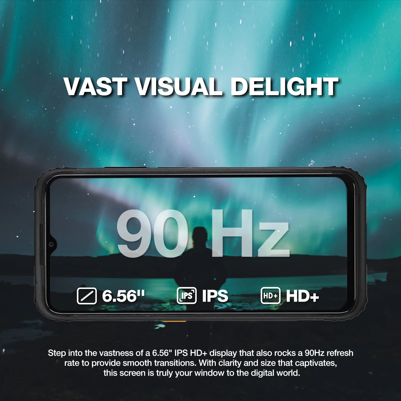 AGM H6 | Ultra-Thin | Rugged | 6.56-inch 90Hz Display | 8GB RAM + 8GB Virtual Expanded RAM + 256GB ROM | Android 13 - Image 6