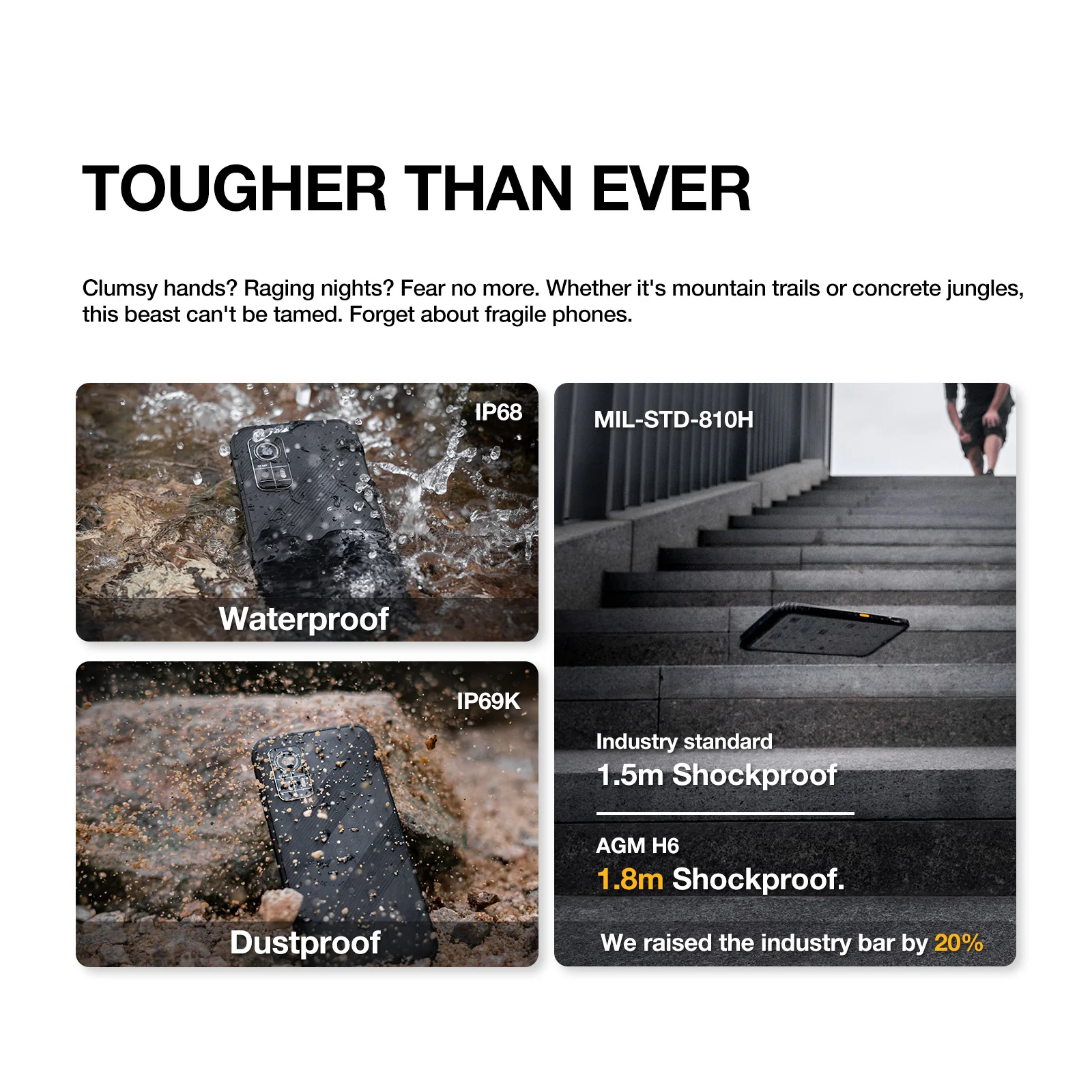 AGM H6 LITE | Ultra-Thin | Rugged | 6.56-inch 90Hz Display | 4GB RAM + 4GB Virtual Expanded RAM + 128GB ROM | Android 13 - Image 8