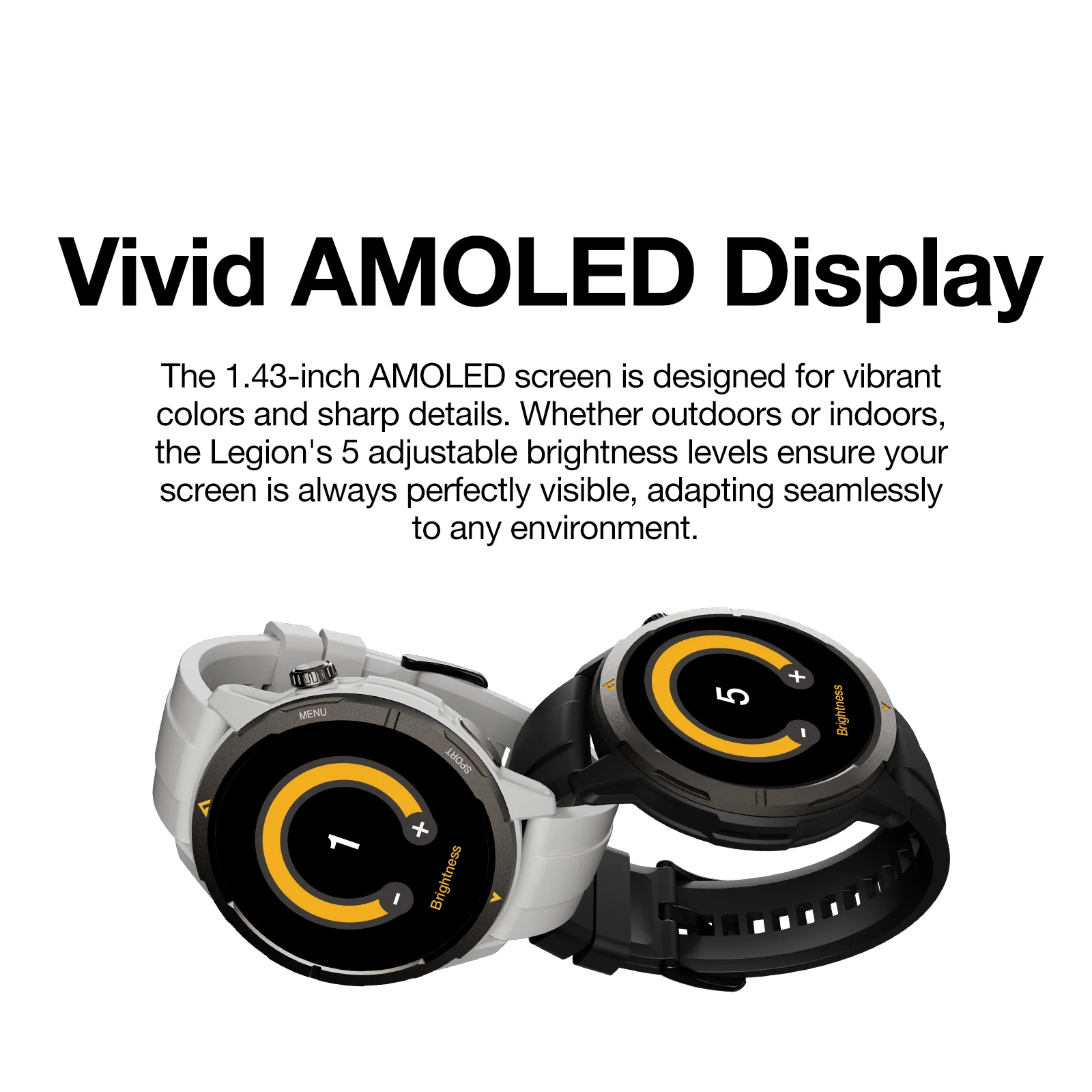 AGM Legion | Rugged | AMOLED | Health Monitoring | Multi-Sport | 5 ATM | Long Lasting Battery | GPS | Compass - Image 11