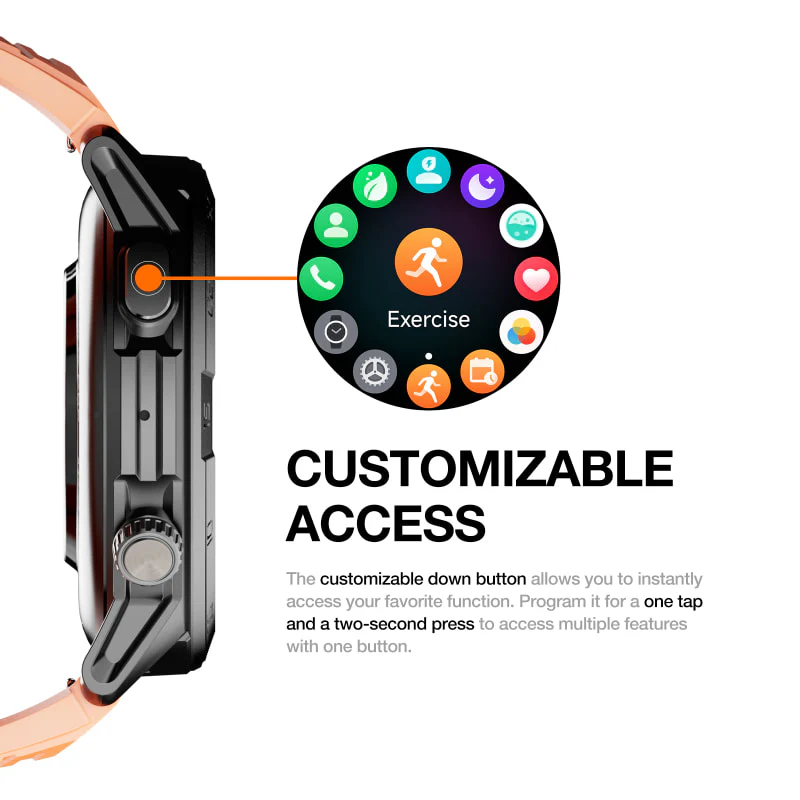 AGM Legion Pro | GPS | Offline Map | 5ATM | IP68 Waterproof | 100+ Sports Modes | Smart Watch - Image 14