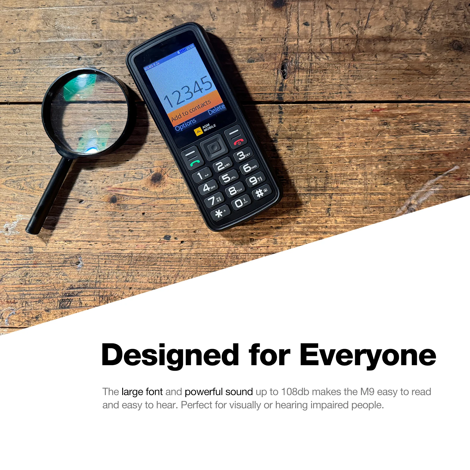 AGM M9 | Rugged | 4G |  Ergonomic | User Friendly | Fast Dial | Dual SIM - Image 5