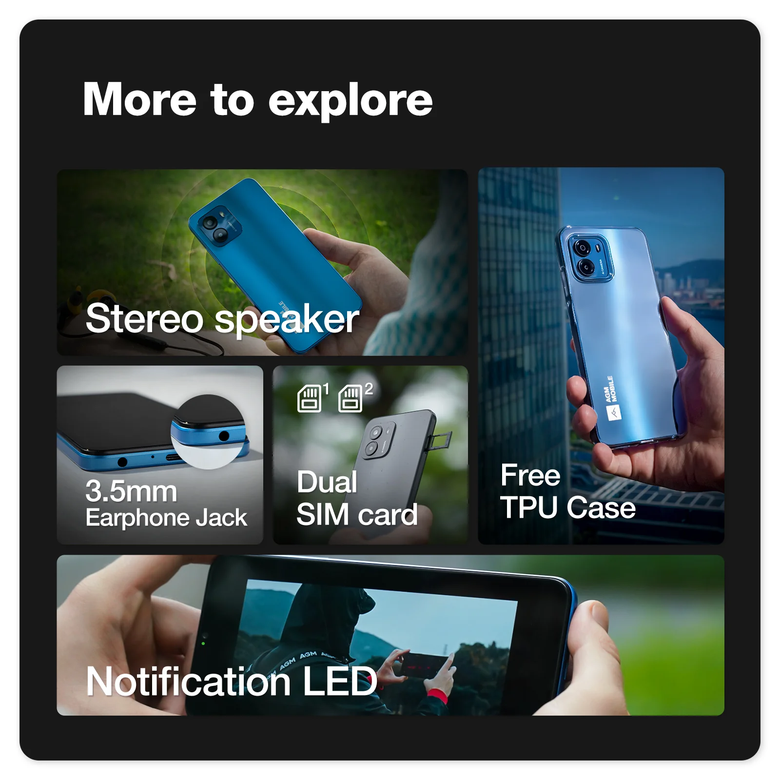 AGM NOTE N1 | 50MP AI Dual Camera | 90Hz Display | Android 13 | Massive Battery | 8GB RAM +128GB ROM - Image 5