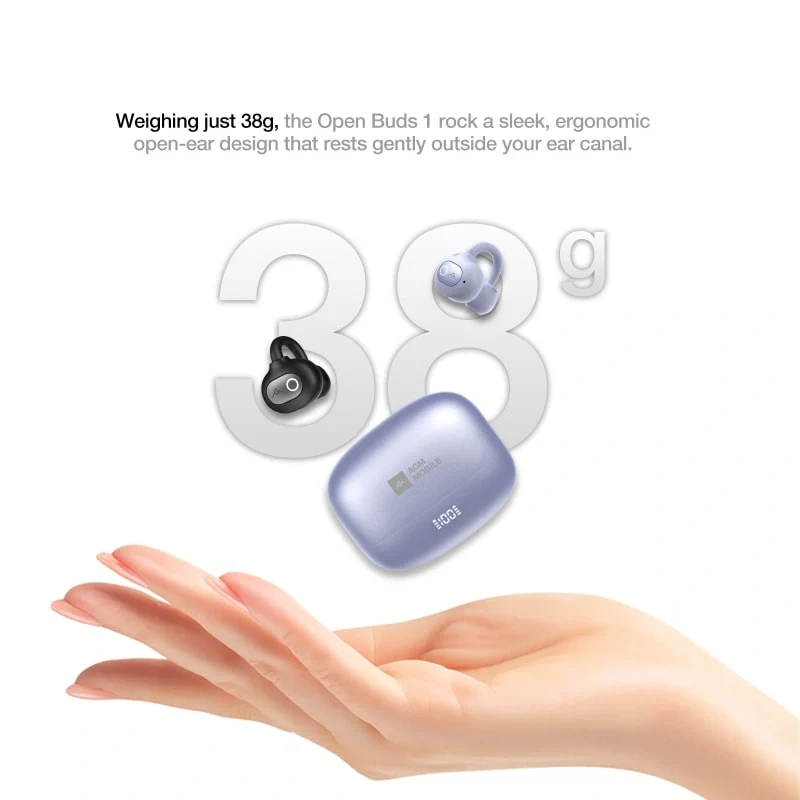 AGM Open Buds 1 | Open-Ear Design | 25+3dB ANC | 6H Playtime | IPX4 Water Resistance - Image 5