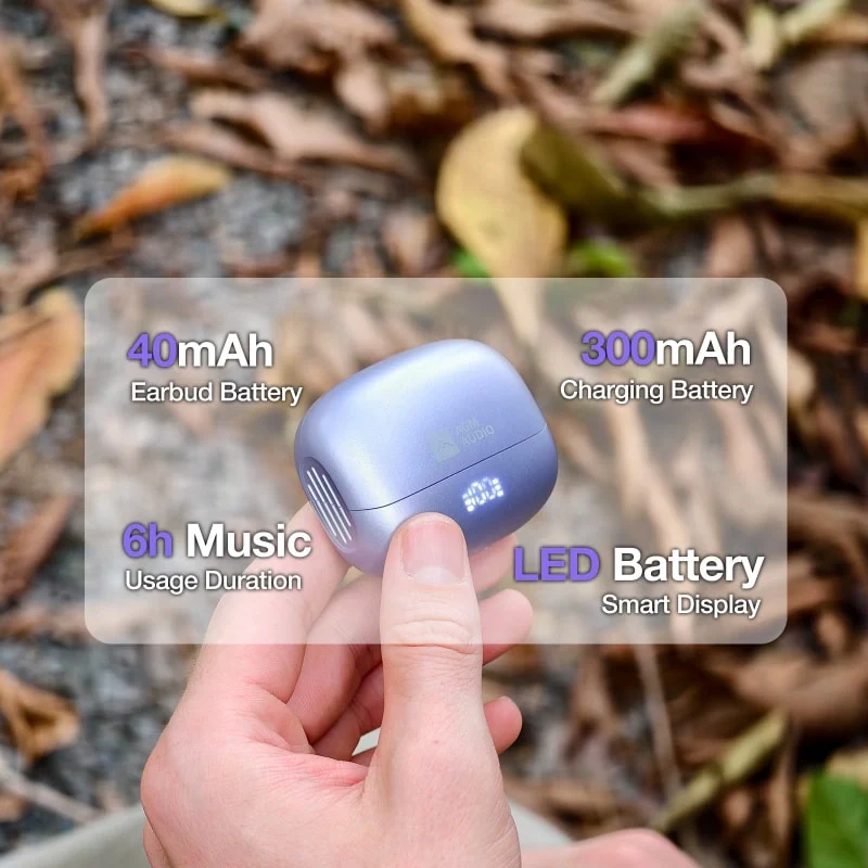 AGM Open Buds 1 | Open-Ear Design | 25+3dB ANC | 6H Playtime | IPX4 Water Resistance - Image 6