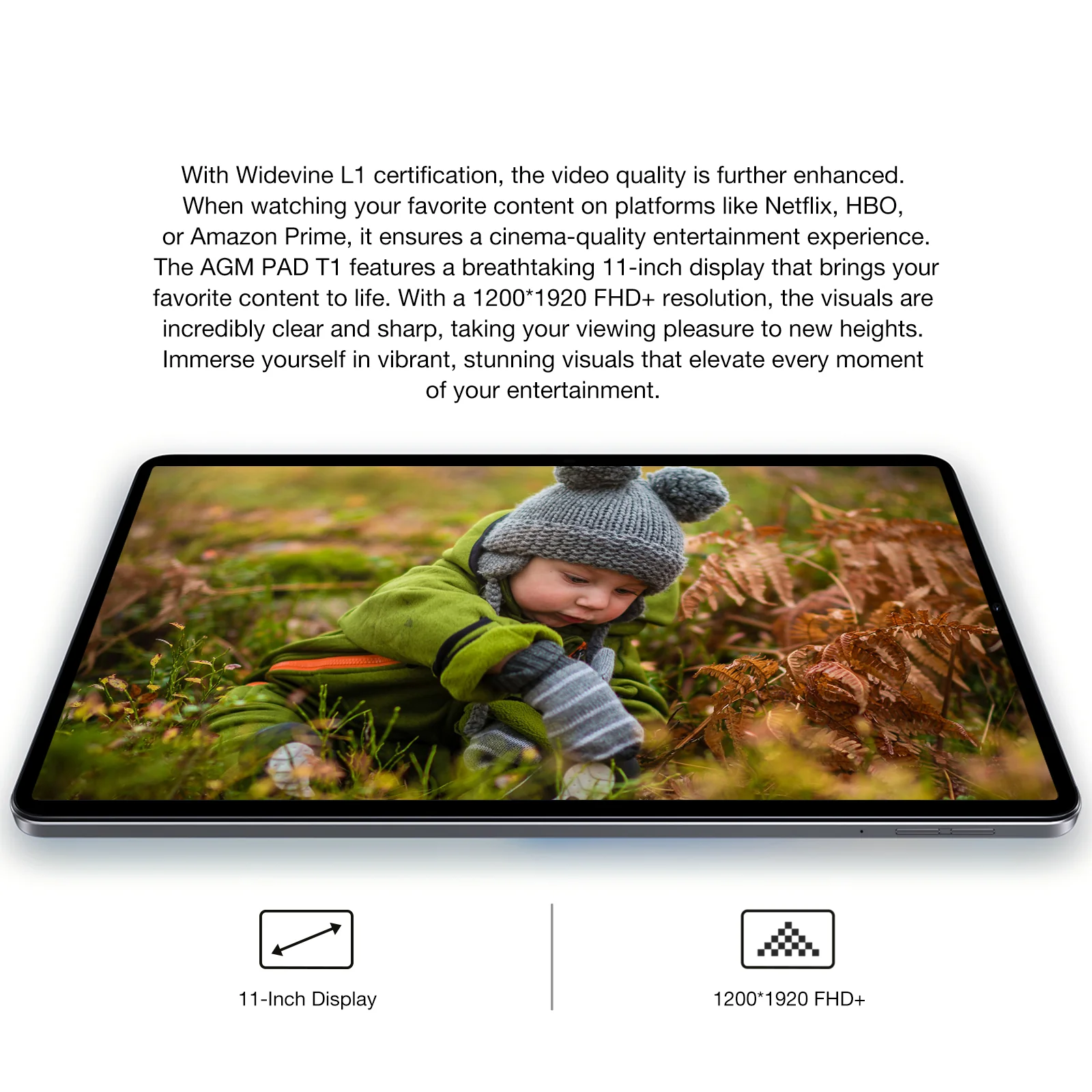 AGM PAD T1｜Featherweight｜11"FHD+｜T606 Octa-Core Processor｜4G Dual SIM｜Android 14｜7000 mAh Battery - Image 4