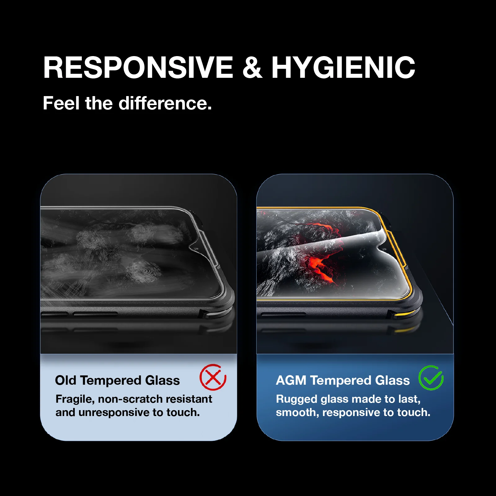 Bubble Free Tempered Glass Protective Film for AGM Glory/Glory SE/Glory G1S/Glory PRO/H5/H5 PRO - Image 3