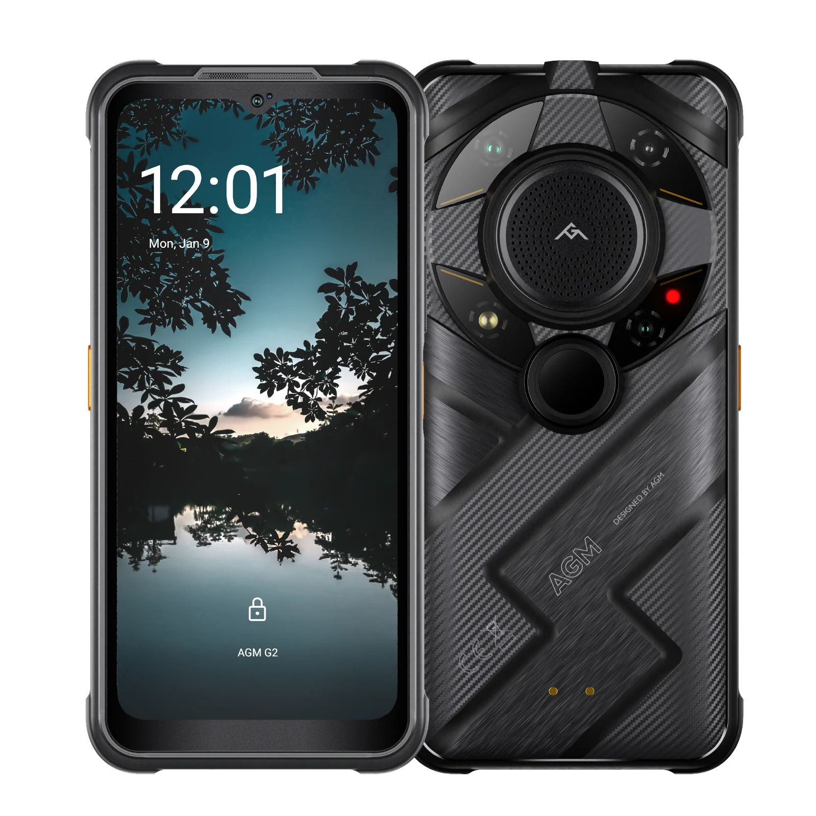 AGM G2 Guardian | Built-in Thermal Monocular Long Detection Range: 500m/yd and 10 mm Thermal Lens | 5G Unlocked Rugged Smartphone | Android 12 - Image 16